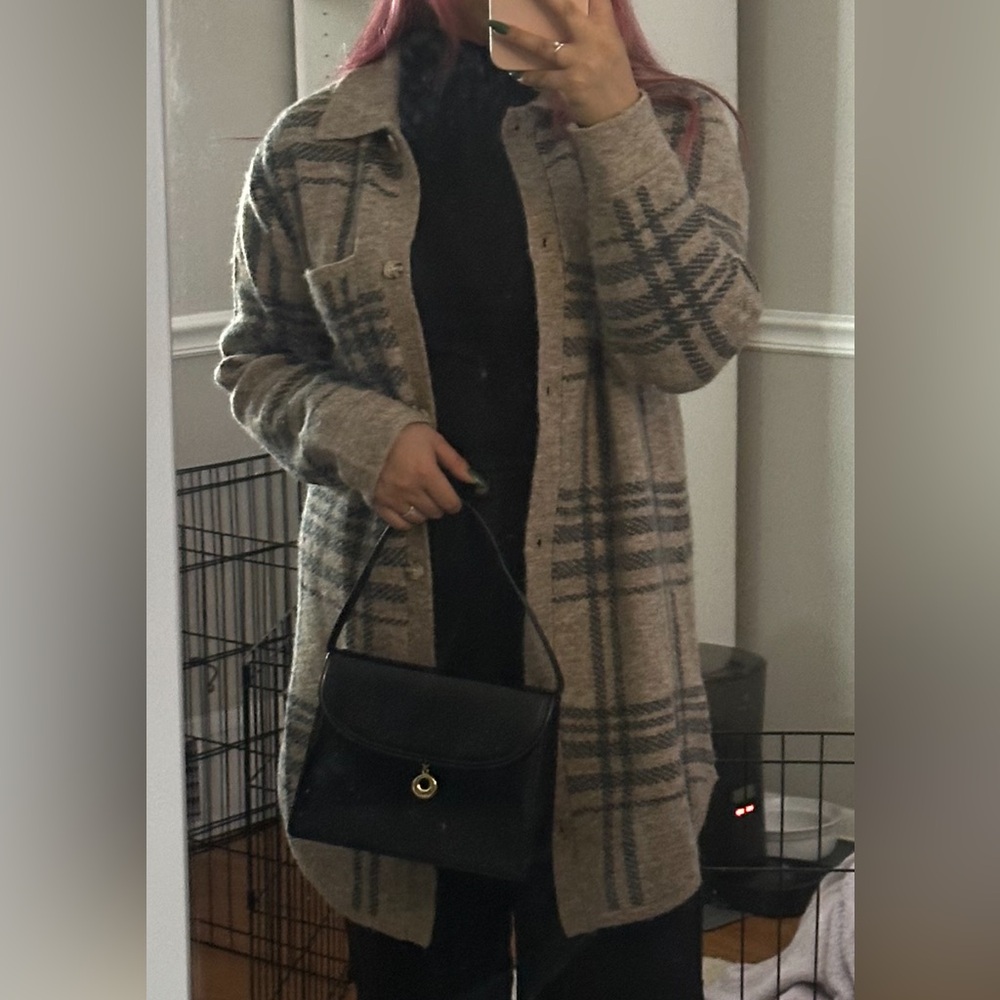 Grey/Black Shacket